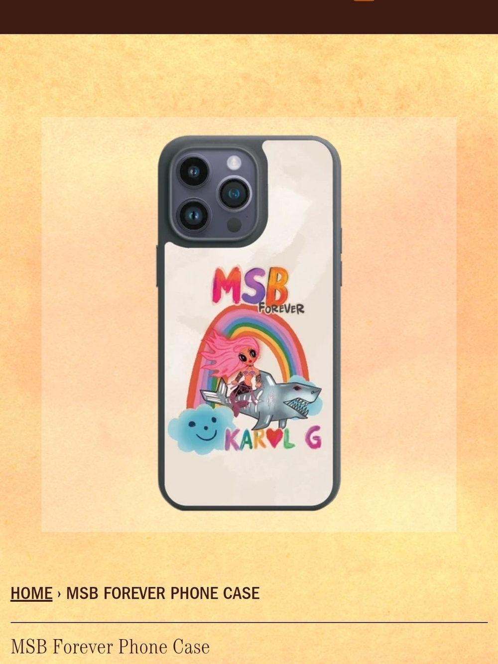Karol G x MSB Forever iPhone 15 Pro Max Phone Case